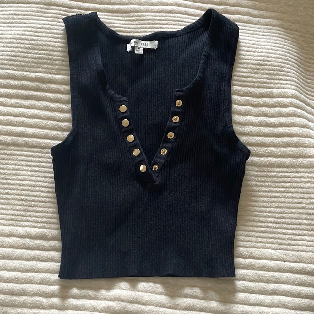 Black Crop Top